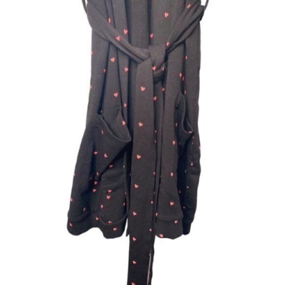 Revolve Plush Robe M NWT Scrunchie Set Heart Loungewear Sleep Bachelorette Vaca - Picture 9 of 15